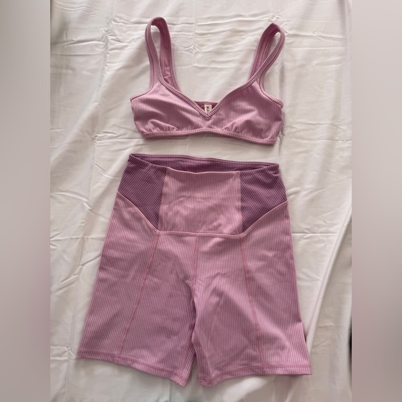 For Love And Lemons Other - For Love & Lemons Lavender Ribbed Set